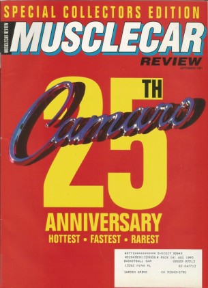MUSCLE CAR REVIEW 1991 SEPT - CAMARO SPECIAL, GT-500